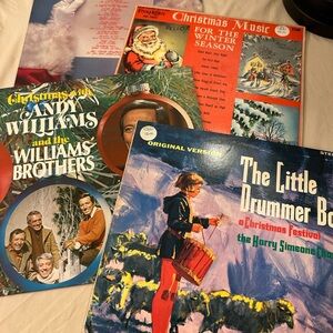 Vintage Records Lot Of 4 Christmas Music Excellent Condition